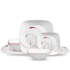Corelle® Square Splendor 12-piece Dinnerware Set with Appetizer Plates, Service for 4