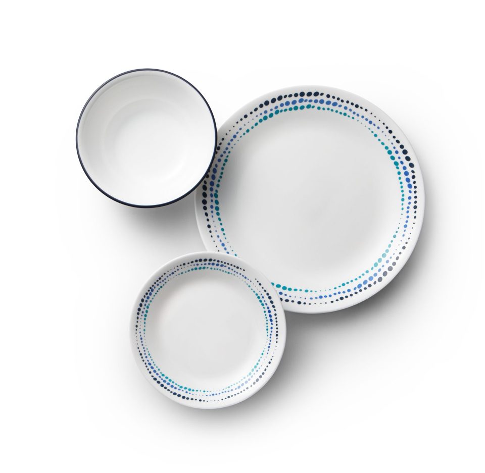 Corelle® Ocean Blues 18-piece Dinnerware Set, Service for 6