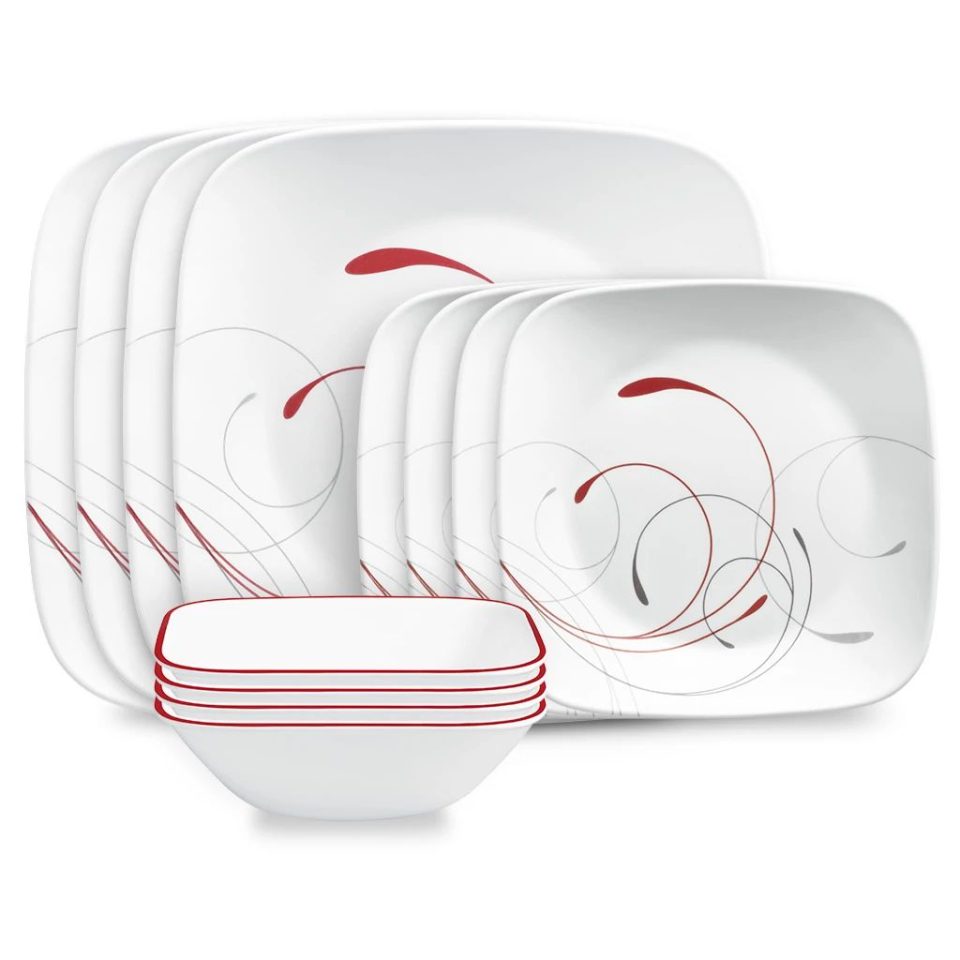 Corelle® Square Splendor 12-piece Dinnerware Set, Service for 4