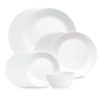 Corelle® Shimmering White 32-piece Dinnerware Set, Service for 8