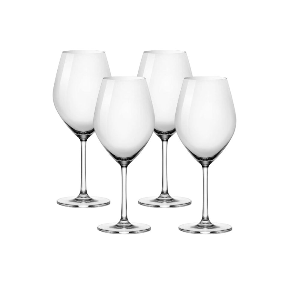 Ocean Glass Sondria Red Wine Glasses (4-pieces), 20-ounce, Dishwasher Safe