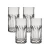 Ocean Glassware Traze PST Highball Glasses (4-Pieces), 12-ounce, Dishwasher Safe