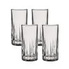 Ocean Glass Traze PRE Highball Glasses (4-Pieces), 12-ounce, Dishwasher Safe