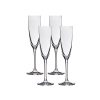 Lucaris Tokyo Temptation Champagne Glasses (4-Pieces), 5-ounce, Dishwasher Safe, Lead-free Crystalline