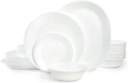 Corelle® Winter Frost White 38-piece Dinnerware Set, Service for 12