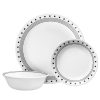 Corelle® City Block 18-piece Mugless Dinnerware Set, Service for 6