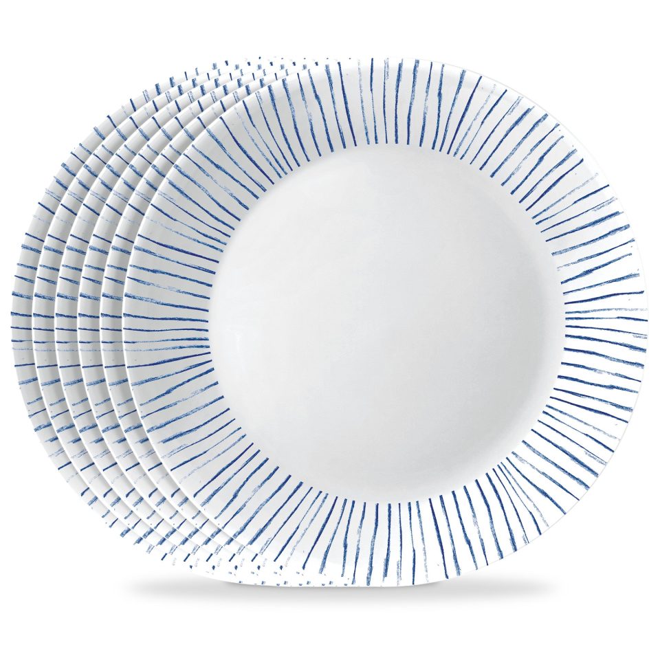 Corelle® Botanical Stripes 10.25" Dinner Plate, 6 pack