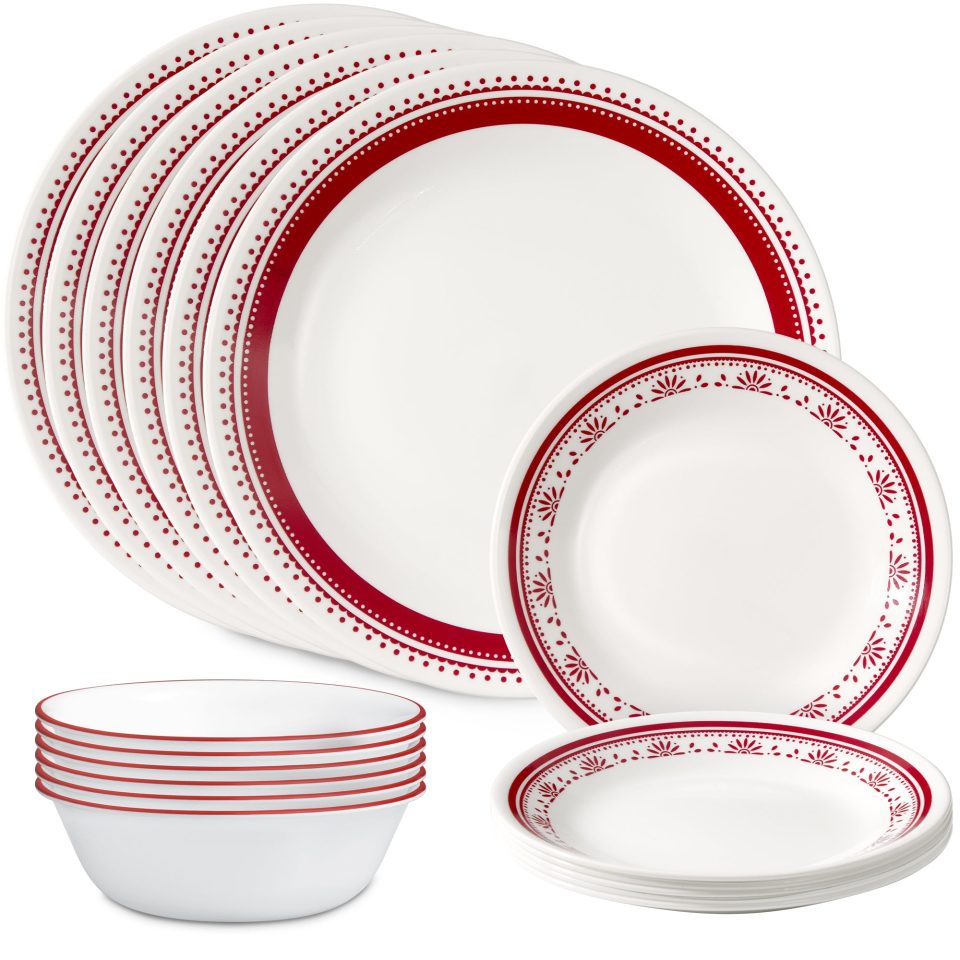 Corelle® Sadie 18-piece Dinnerware Set, Service for 6