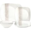 Corelle® Square Wandering Grove 12-piece Dinnerware Set, Service for 4
