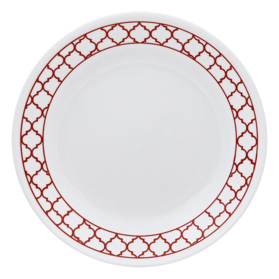 Corelle® Crimson Trellis 6.75" Appetizer Plate